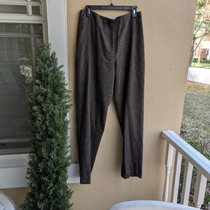 Yansi Fugel Dark Brown Women's Tweed Pants